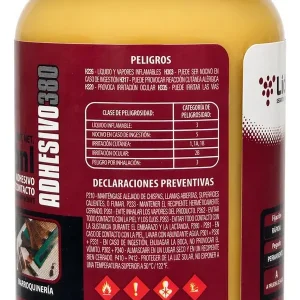 Pegamento de Contacto amarillo 380 3 PEGAMENTO DE CONTACTO AMARILLO 380 Liderz 107 ml | Adhesivo de contacto